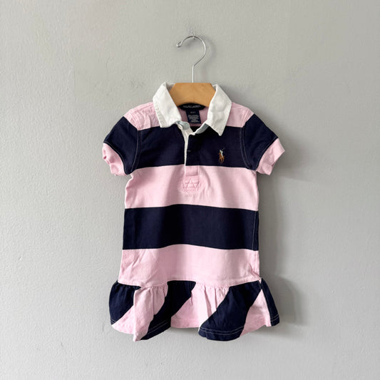 Polo Ralph Lauren	/ Pink navy stripe dress / 2T