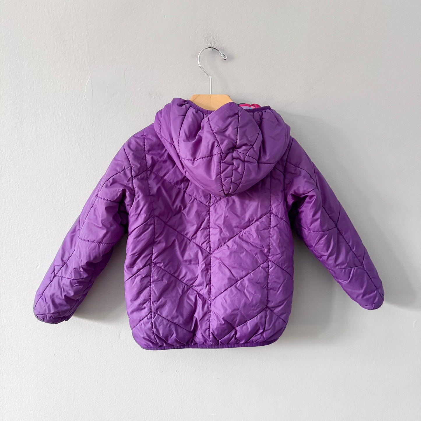 The North Face / Reversible puffer jacket - purple x pink / 4T