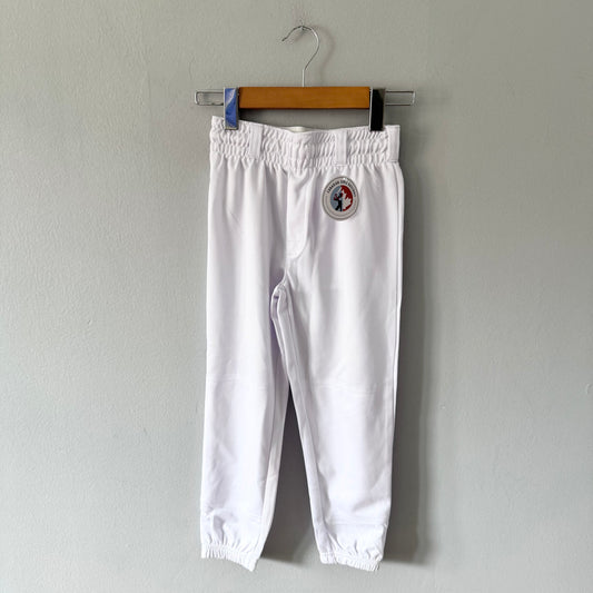 Base-ball féminin canadien / Bas blanc / Taille M enfant (6 ans) - Neuf avec étiquette