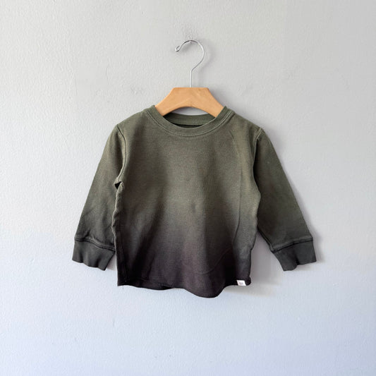 Gap / Khaki waffle long sleeve / 2Y