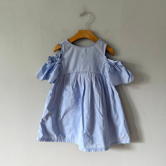 Zara / Blue blouse dress / 5Y