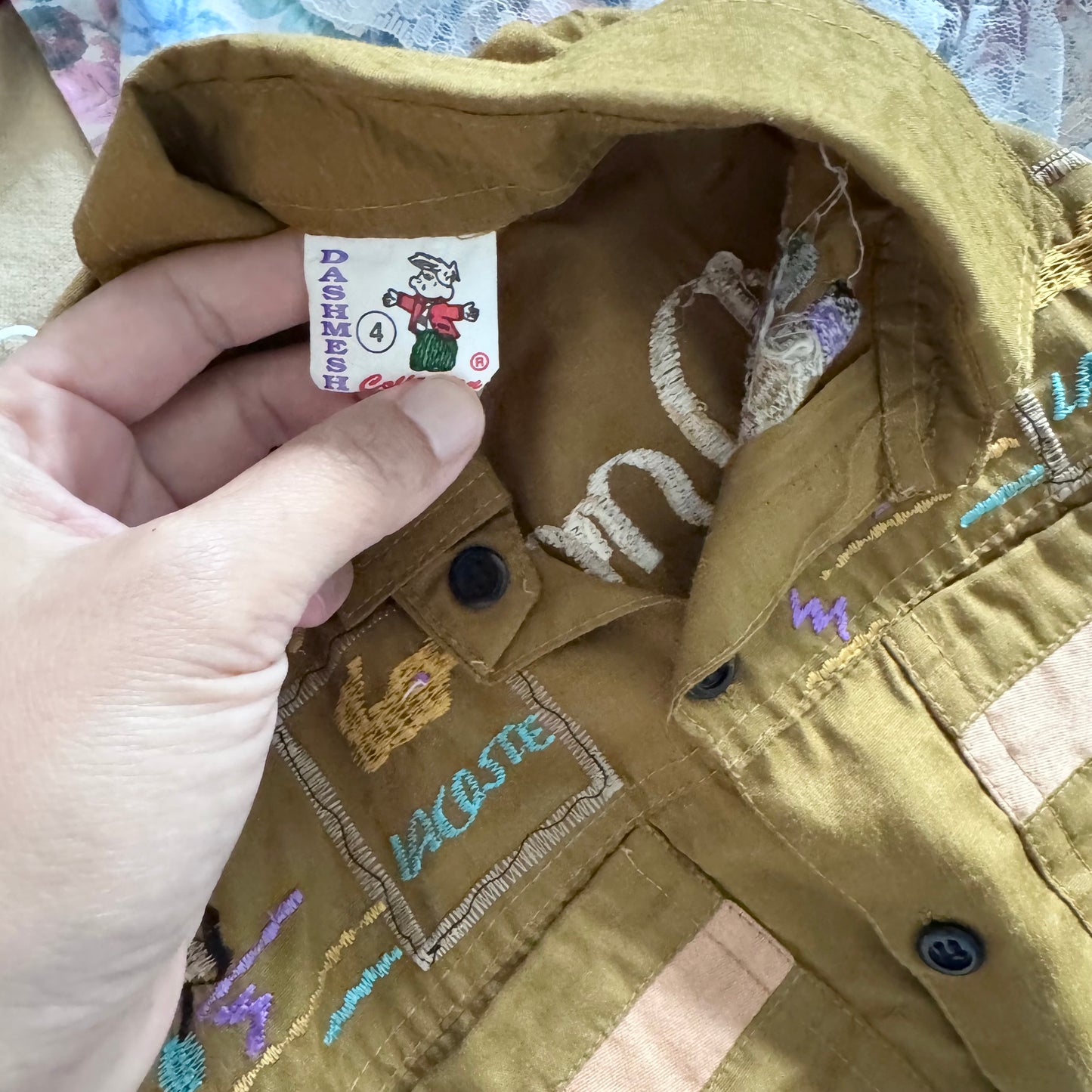 Vintage / Brown shirt / 3-4Y