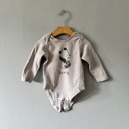 M&S / Panda long sleeve onesie / 18-24M