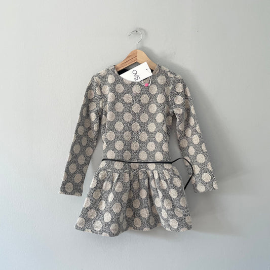 OVS / Tweed x dots fall dress / 4-5Y - New with tag