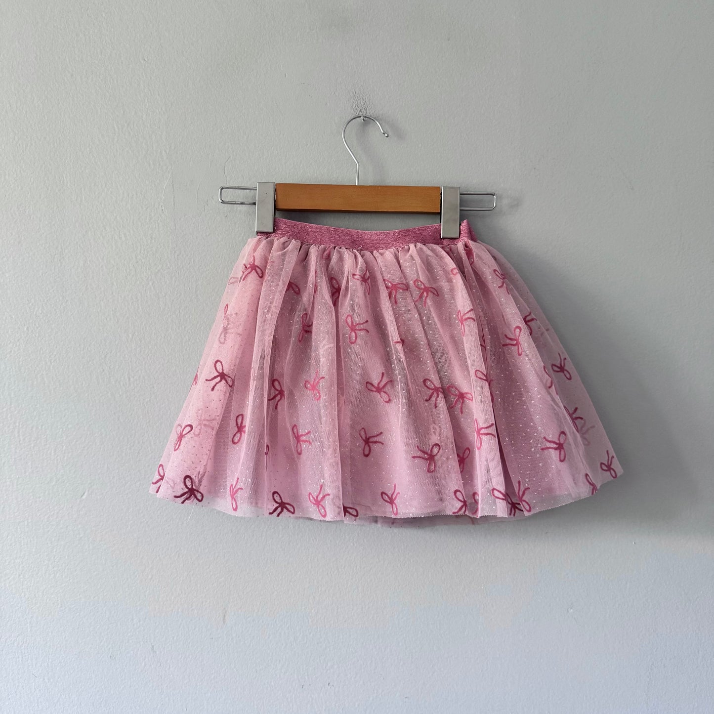 Happy Kids / Pink x ribbon tutu skirt / 5Y