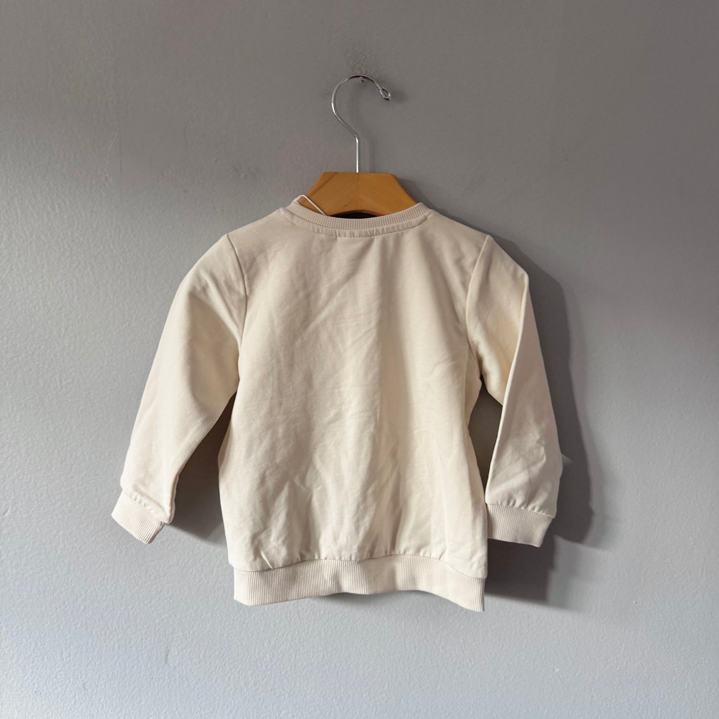 Name it / White crew zip up / 12M - New with tag