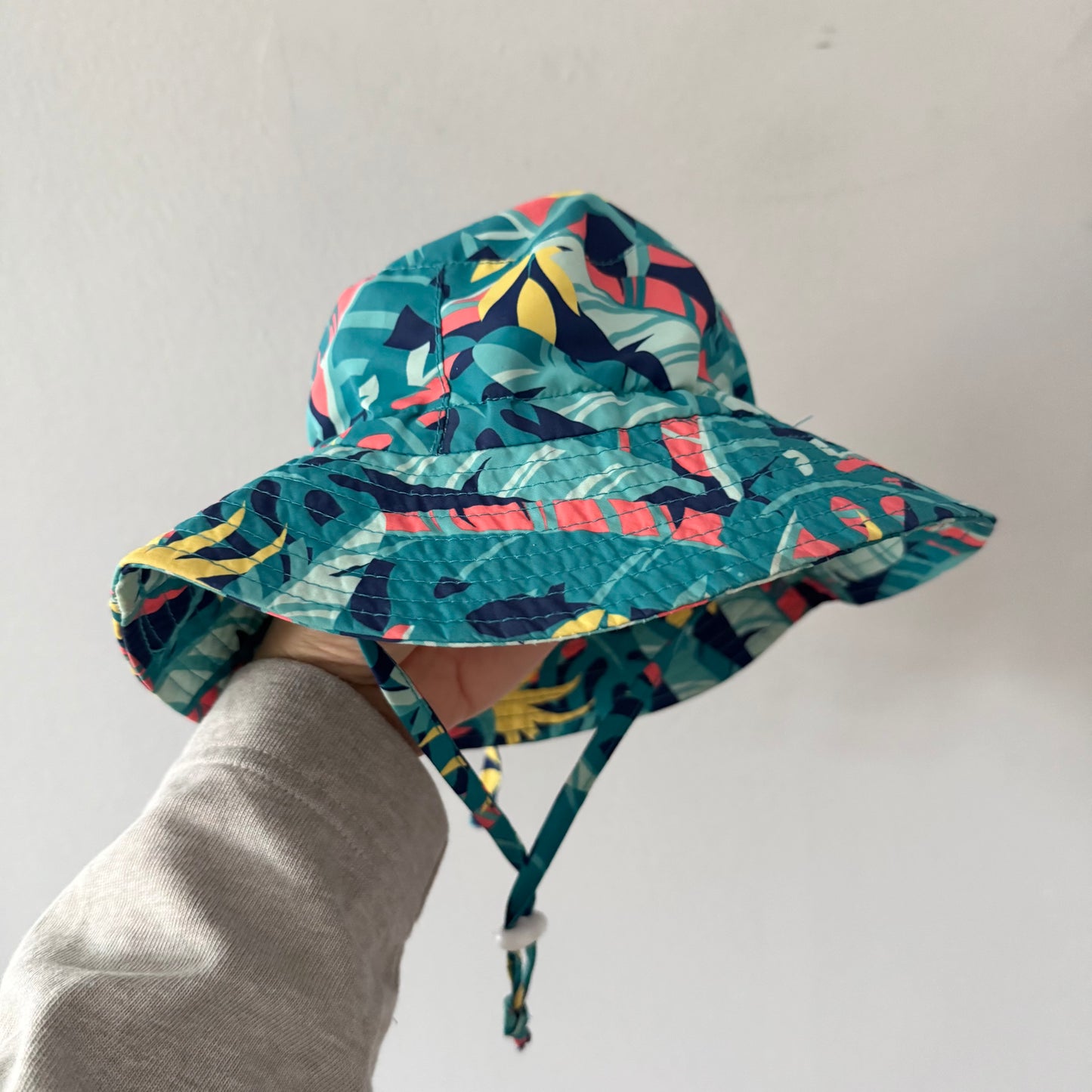 Jan & Jul / Chapeau de soleil vert / TP(0-6M)