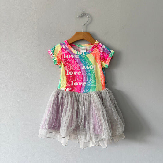 Bonds / Rainbow tutu dress / 3Y