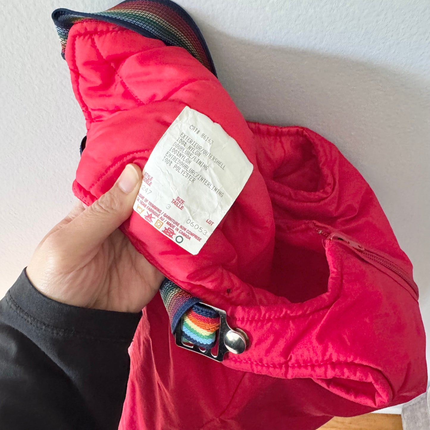 Vintage / Red snow pants / 3Y