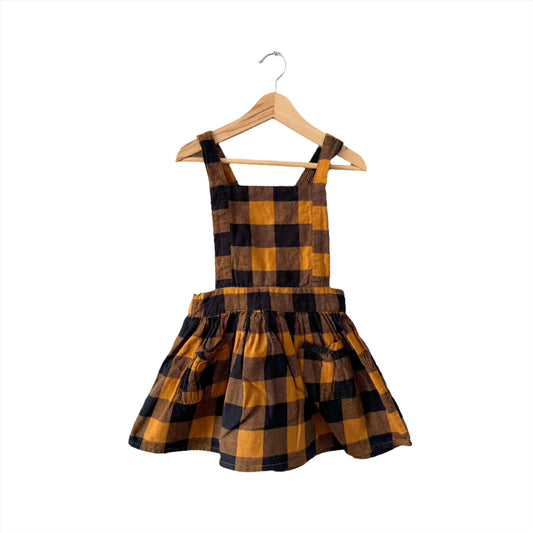 Name it / Plaid overall skirt / 3-4Y