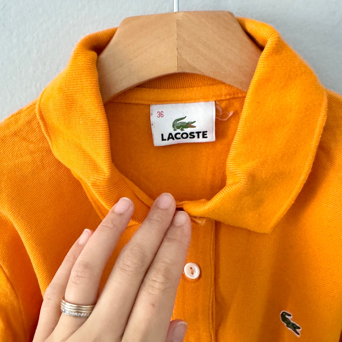 Lacoste / polo shirt - orange / Women XXS or 10-12Y