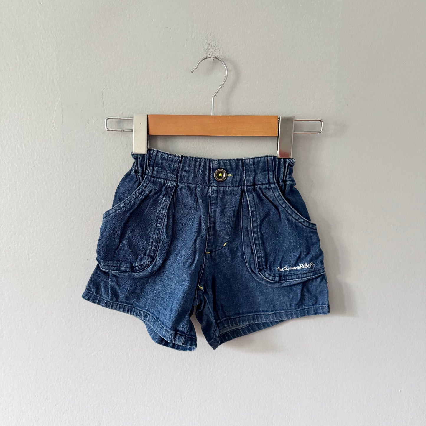 Bebe / Chambray short pants / 100(3T)