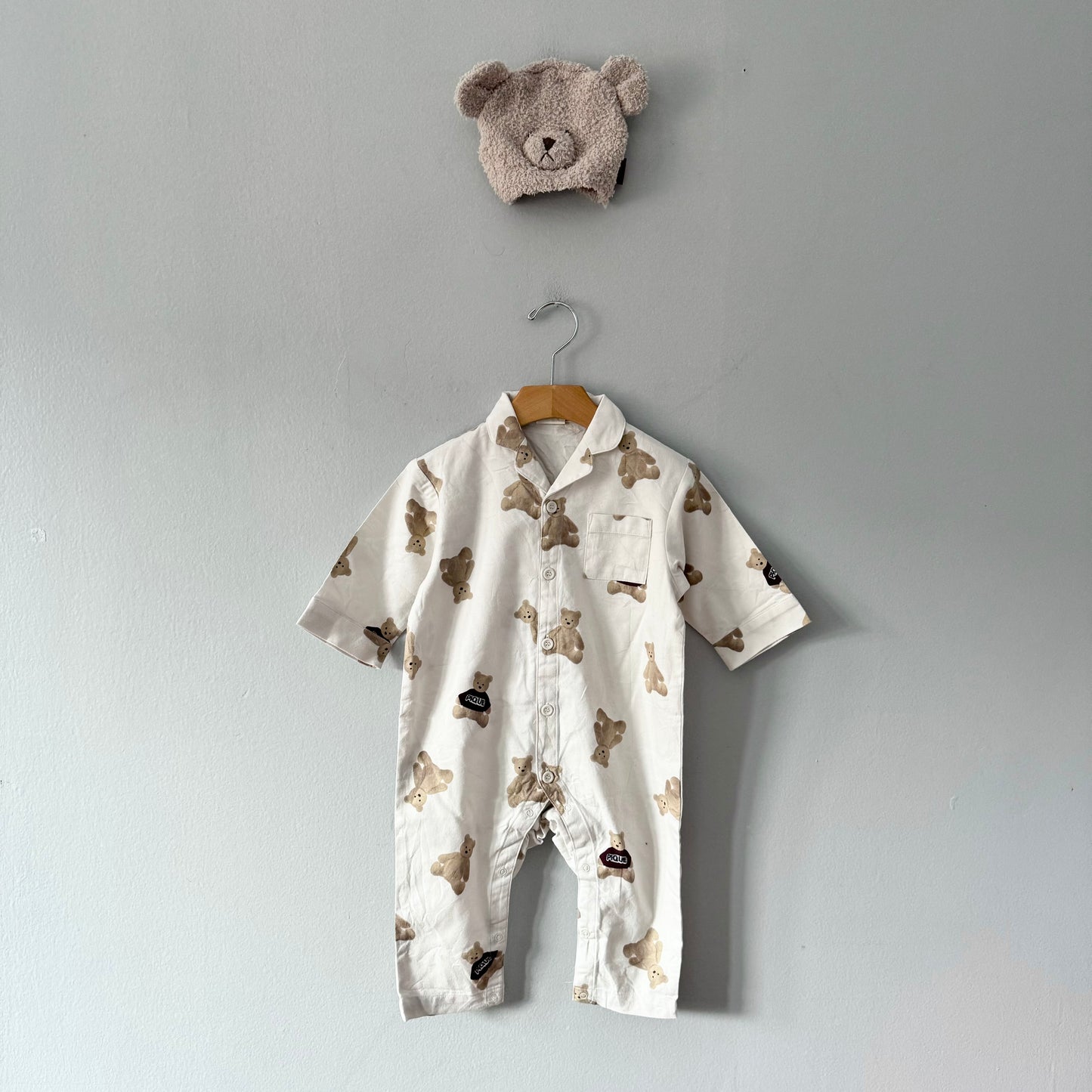 Gelato Pique / Bear sleeper + beanie set / 12M