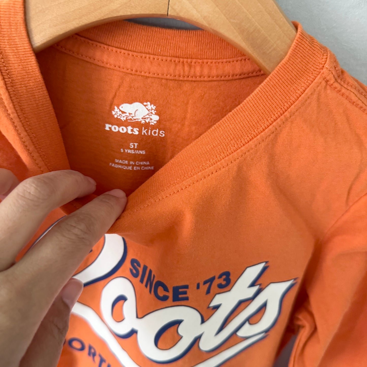 Roots / Orange long sleeve / 5T