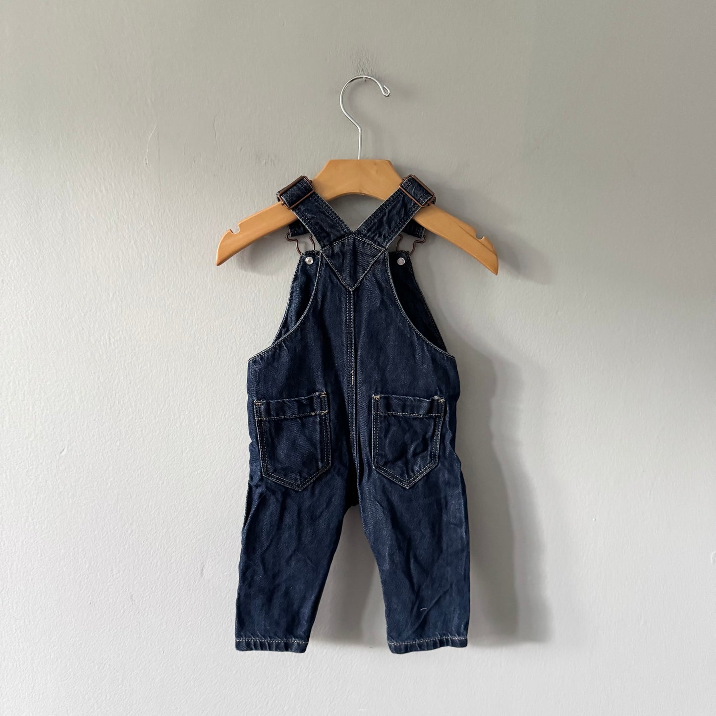 Next / Dark denim overalls / 3-6M