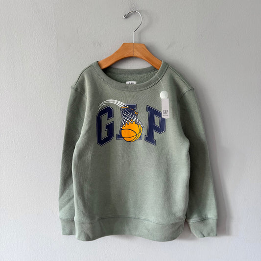 Gap / Green x basket ball sweatshirt / 6-7Y - New with tag