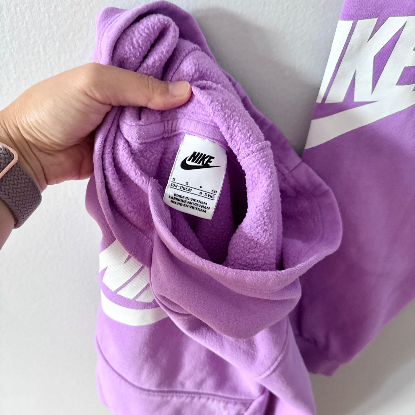 Nike / Purple hoodie & sweatpants set / 4-5Y