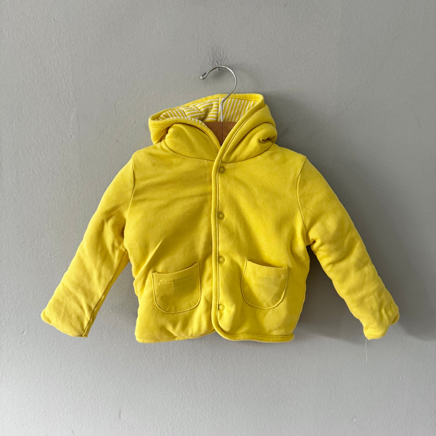 Lupilu / Yellow reversible crew jacket / 2-6M