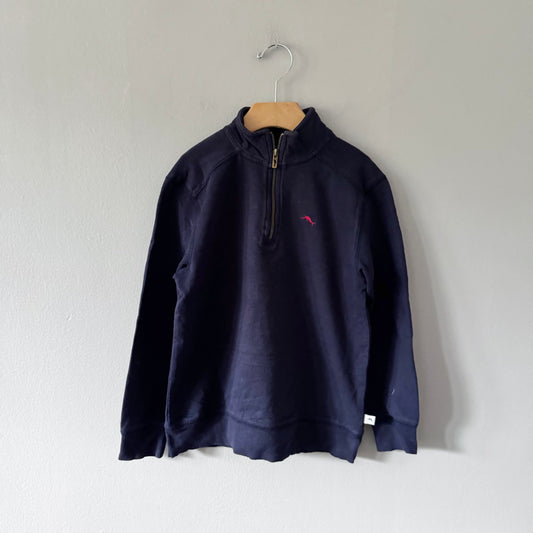 Tommy Bahama / Navy crew half zip up / 7-8Y
