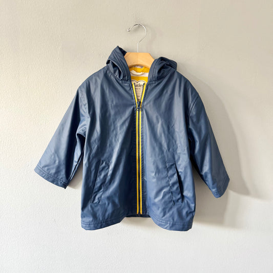 Hatley / Navy x yellow rain coat / 3Y