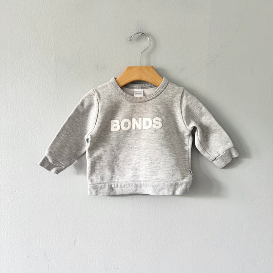 Bonds / Light grey sweatshirt / 6-12M