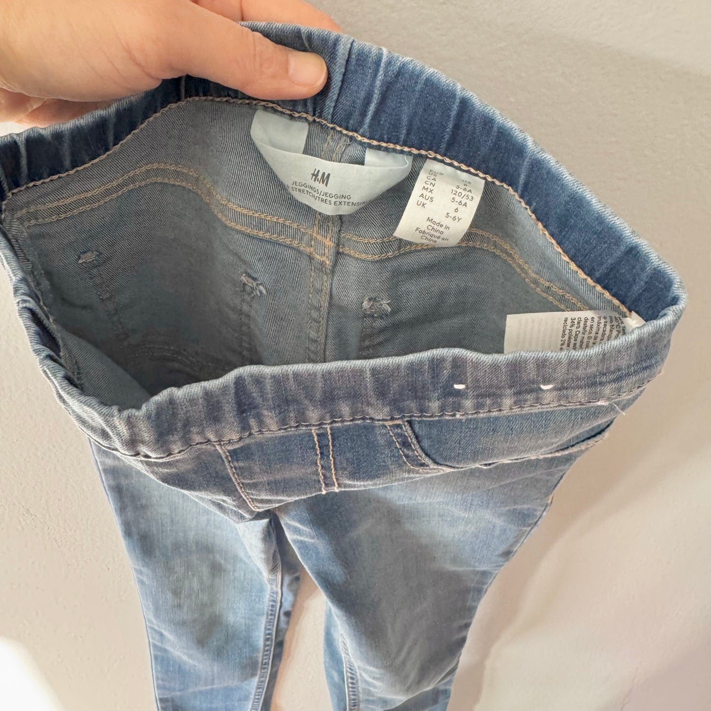 H&M / Denim leggings / 5-6Y