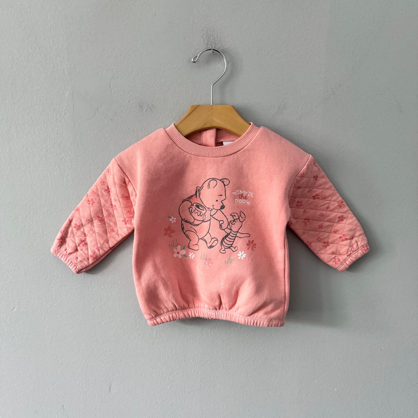 Disney / Winnie l'ourson / Sweat-shirt rose saumon / 9M