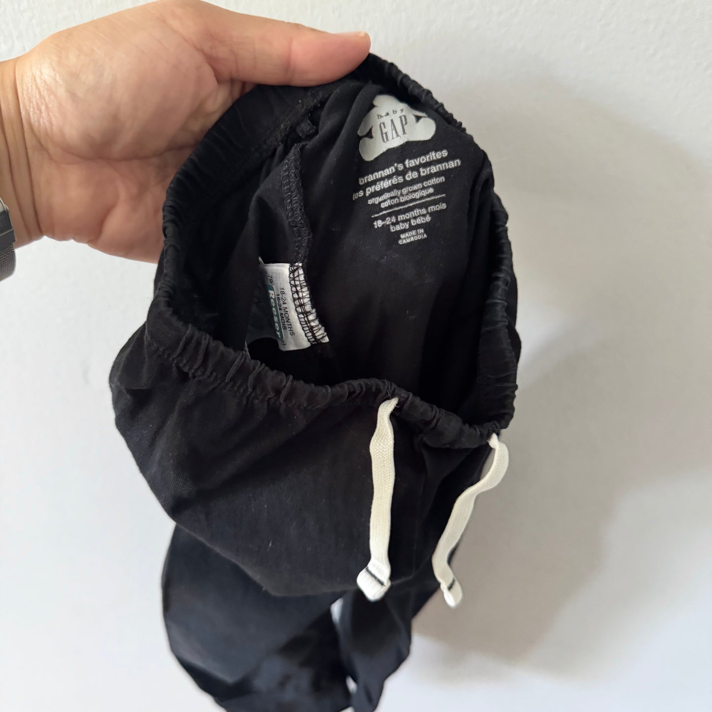Gap / Black cotton pants / 18-24M