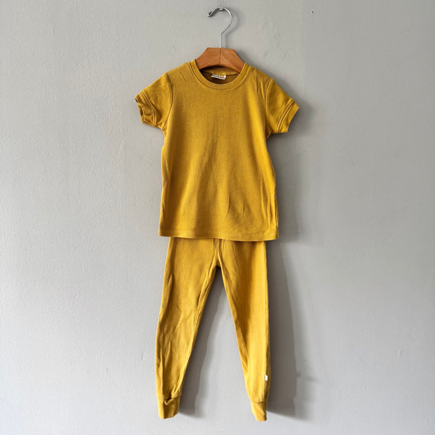Little Lott / Yellow ribbed set up / 2-3T