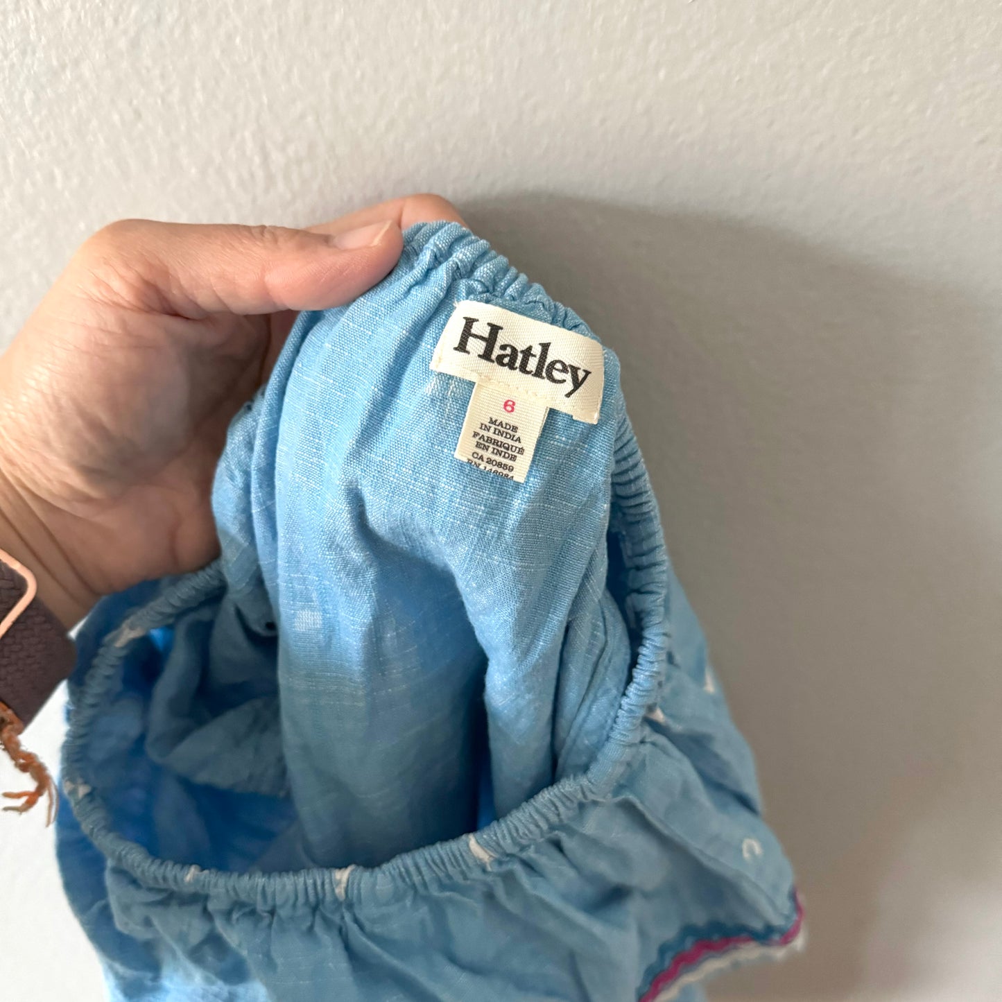 Hatley / Blue flamingo top / 6Y