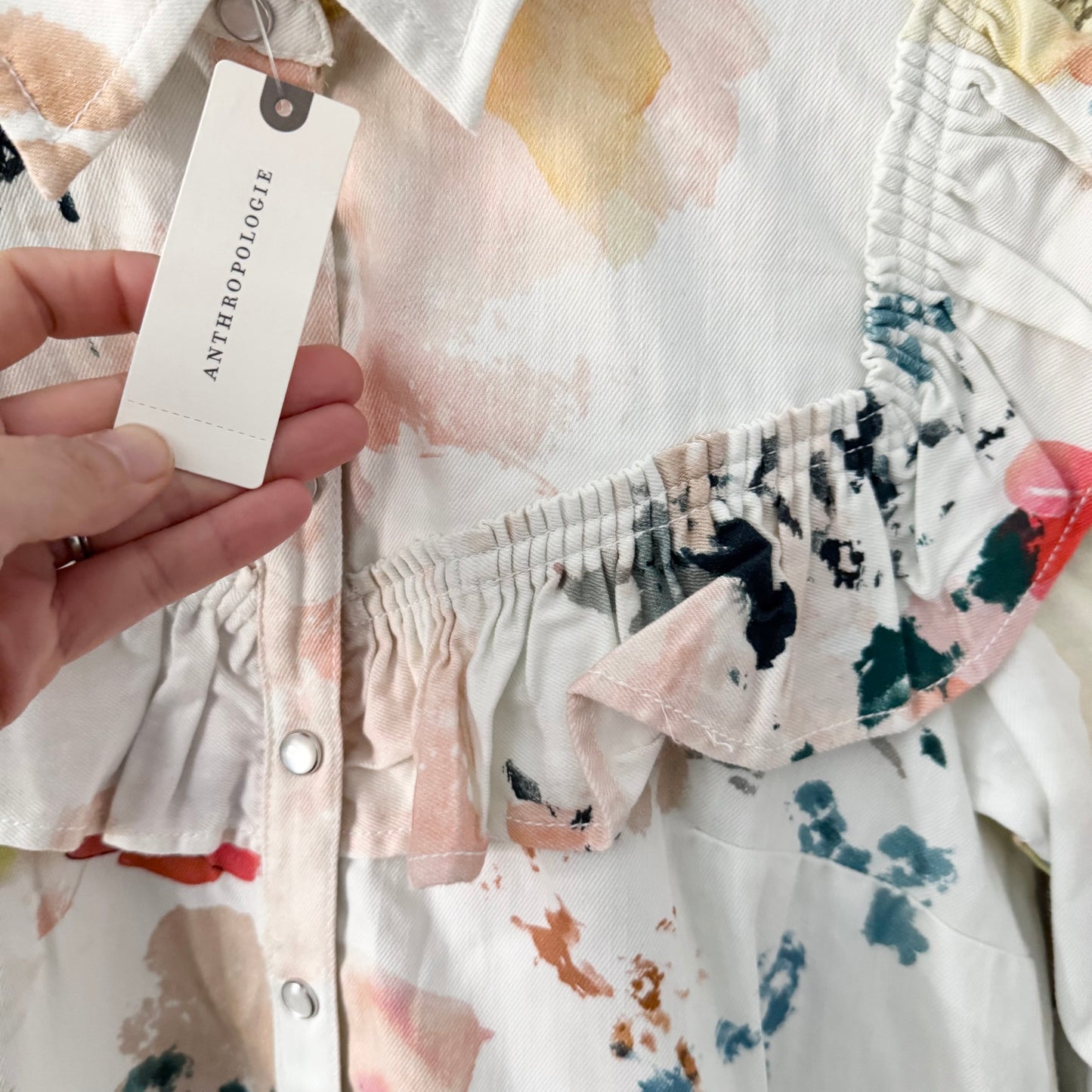 Pilcro(Anthropologie) / White long sleeve dress / Women M - New with tag