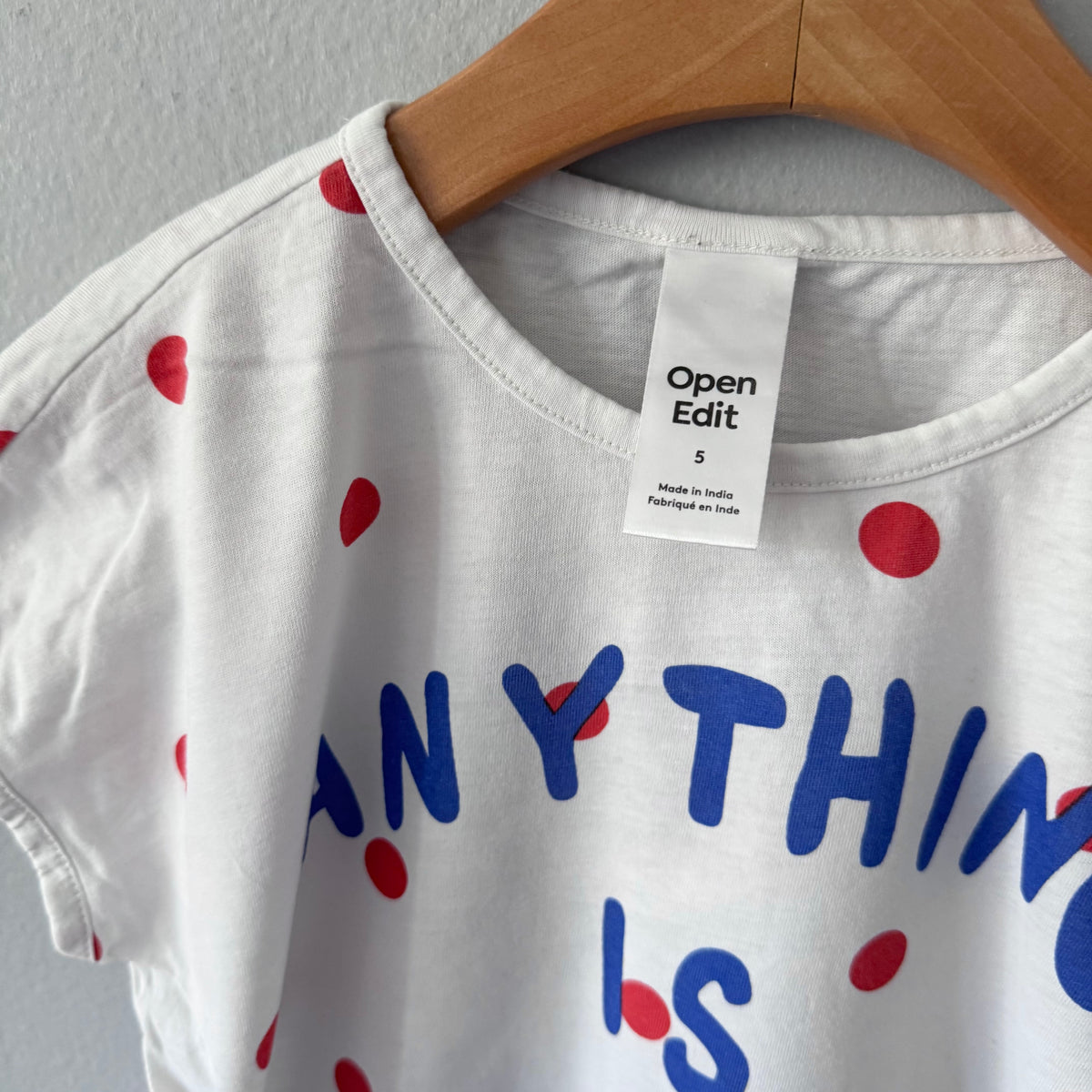 Open Edit / Anything is possble T-shirt / 5Y