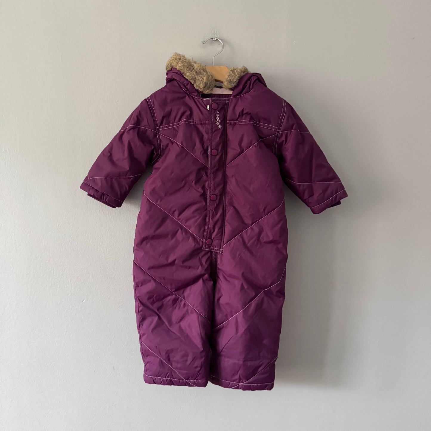 Roots / Purple snow bunting suit / L(12-18M)