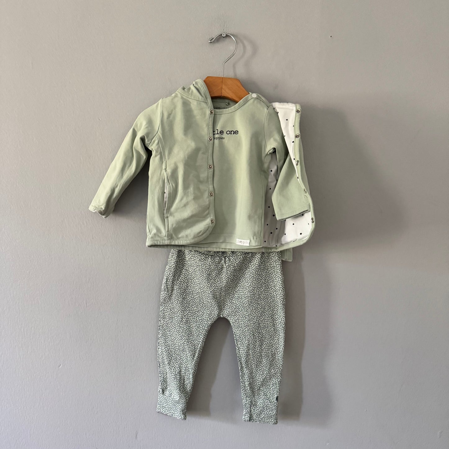 Noppies / Light green 3pcs set / 68(3-6M)