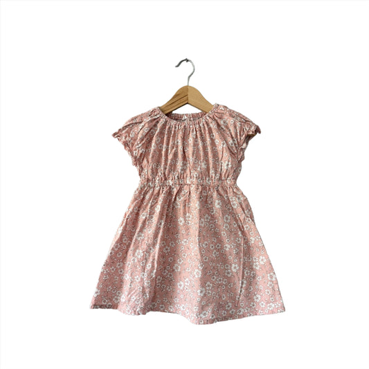 No brand / Pink x floral dress / 18-24M