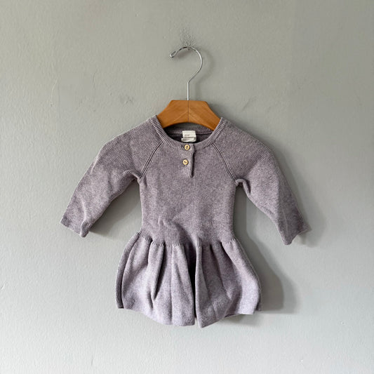 H&M / Purple knit dress / 2-4M