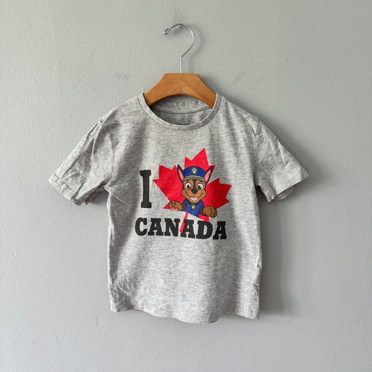 Paw Patrol / I love Canada T-shirt / 3-4Y