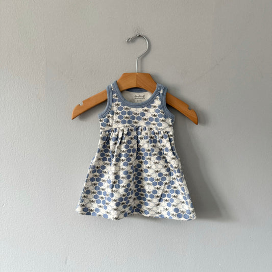 Sapling / Blue x bee tank dress / 0-3M