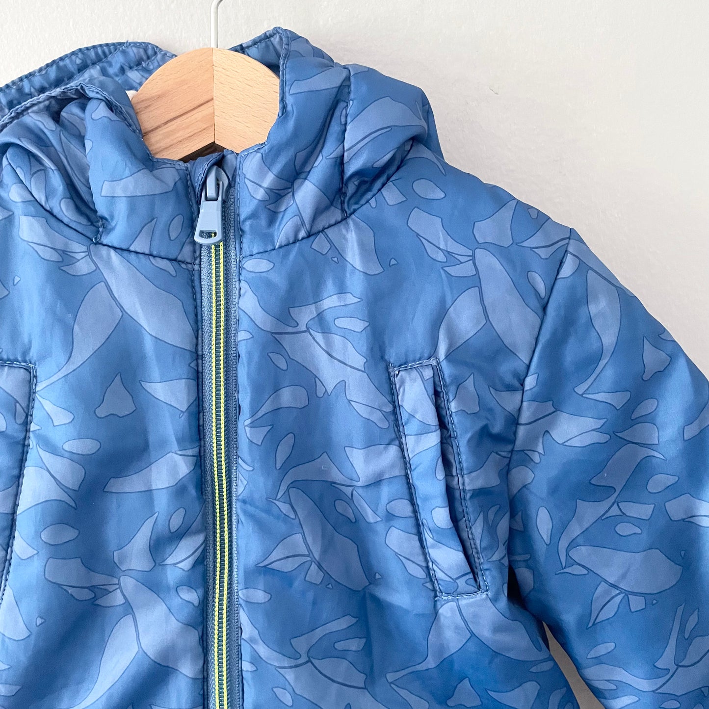 Mango / Blue x camo puffer / 18-24M