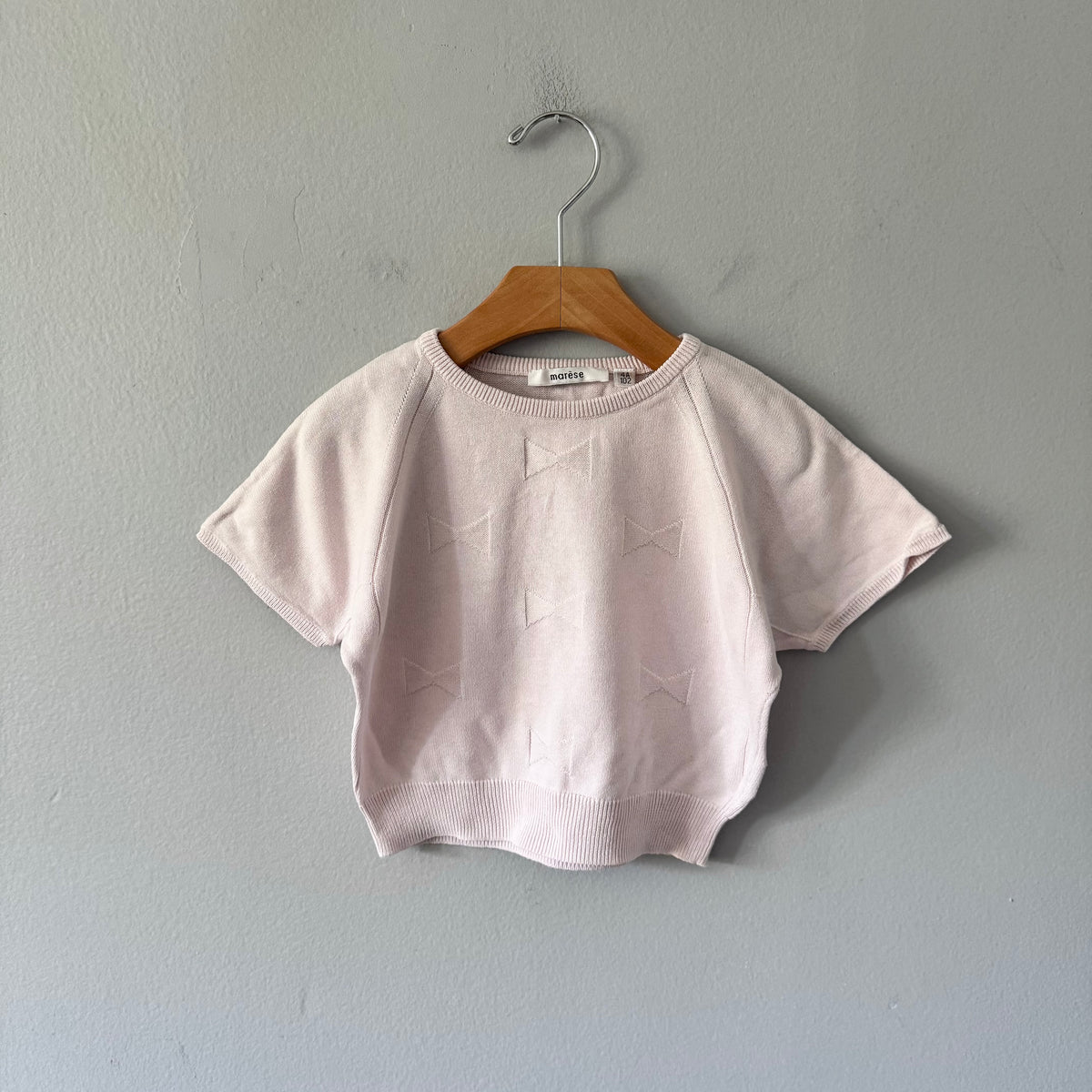 Marese / Light pink cotton knit / 4Y