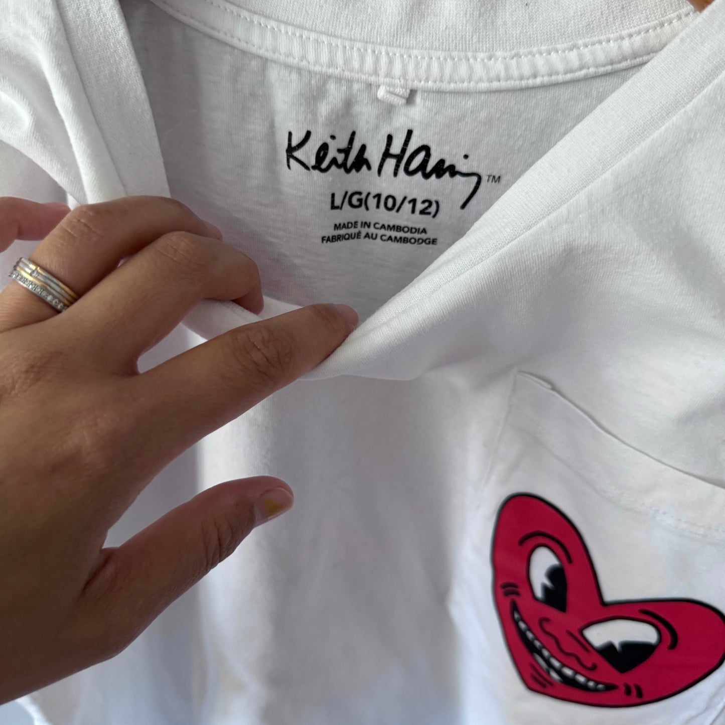 Keith Harring / White T-shirt / 10-12Y
