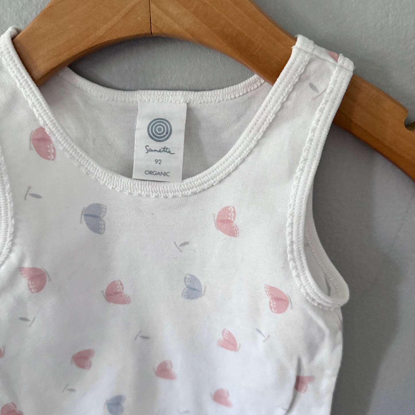 Sanetta / Tank top - White x floral / 2-3Y(104)