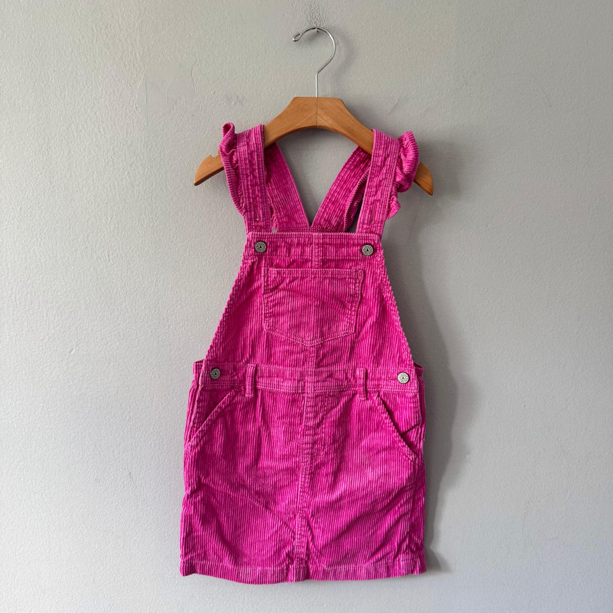 Gap / Pink corduroy overall skirt / 5Y