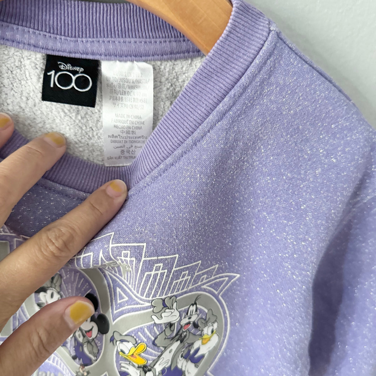 Disney 100 / Purple sweatshirt / 2T