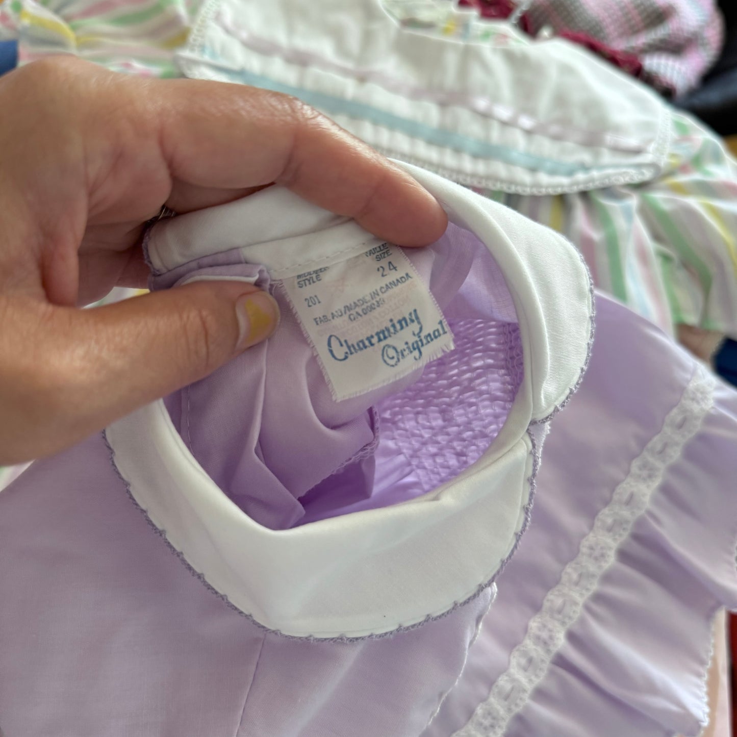 Vintage / Light purple dress / 24M