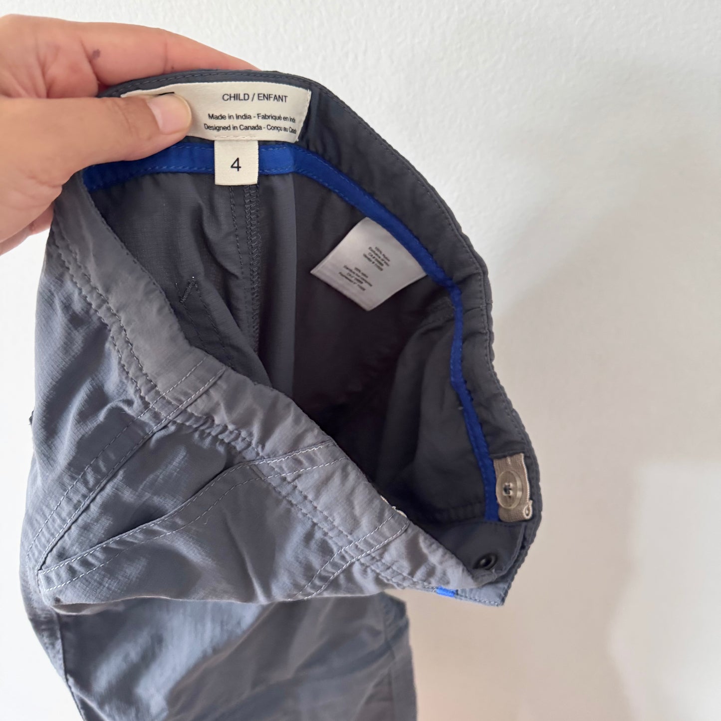 Mec / Grey nylon pants / 4Y