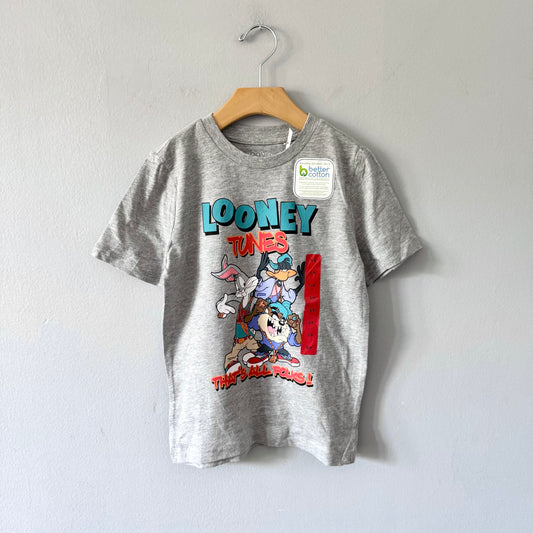 Looney Tunes / Light grey T-shirt / 6Y - New with tag