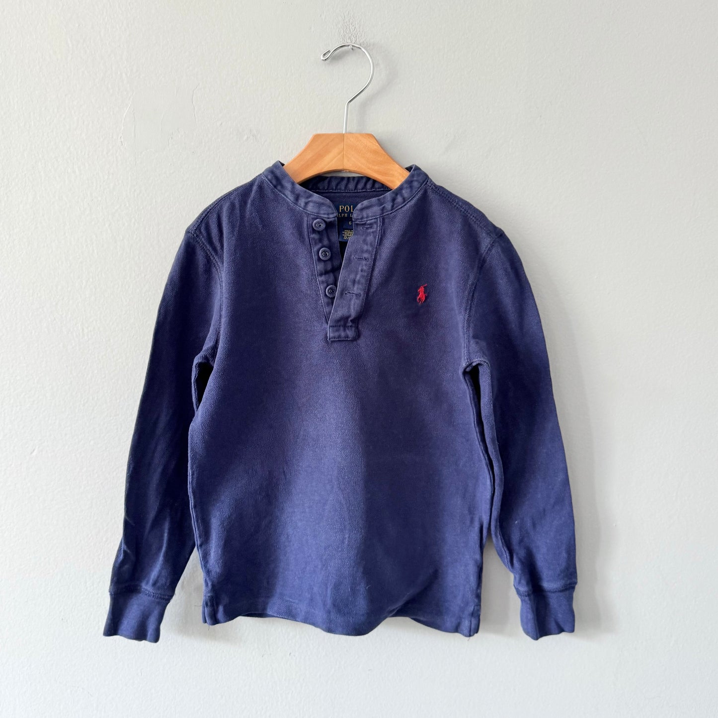 Polo Ralph Lauren / Navy polo long sleeve / 6Y