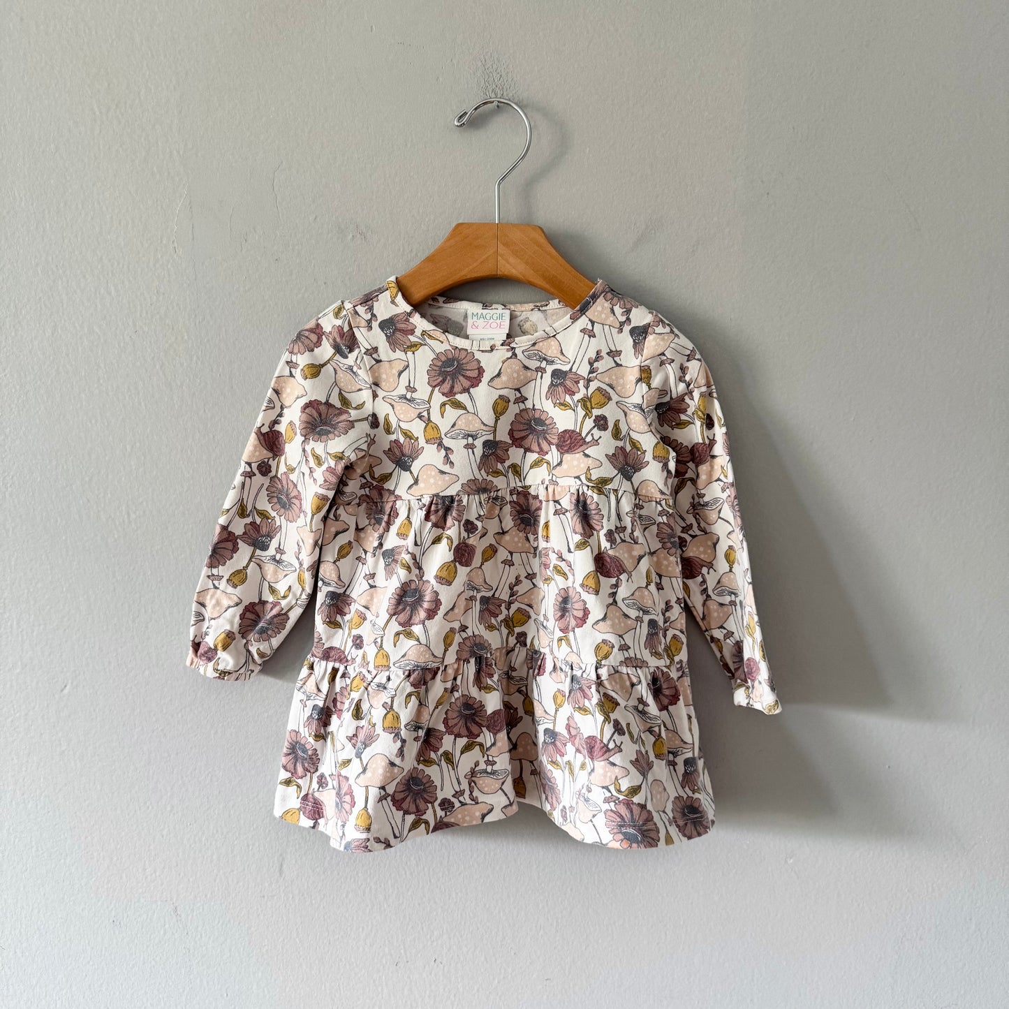 Maggie & Zoe / Flower x mushroom dress / 24M