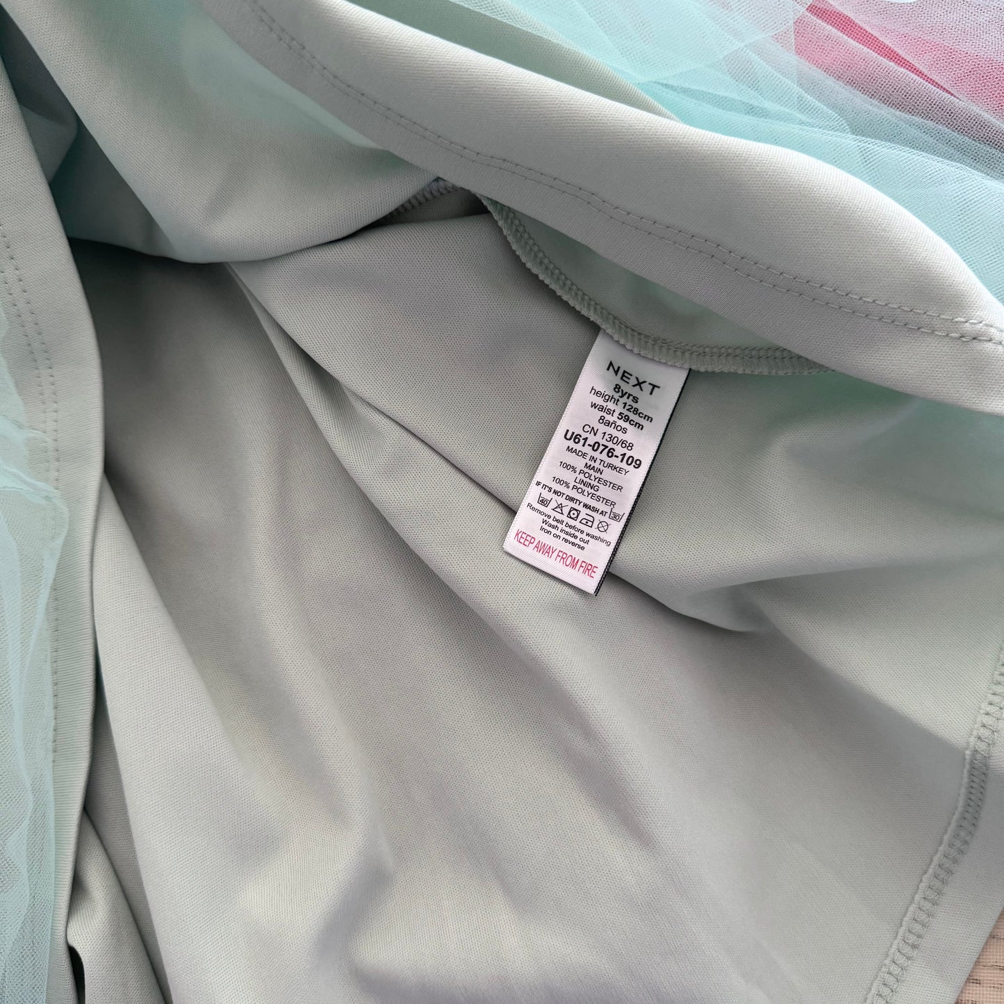 Next / Mint green dress / 8Y